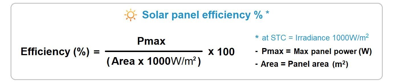 SOLAR_PANEL_EFFICERIA_FORMULA_CALCOLAZIONE 公式